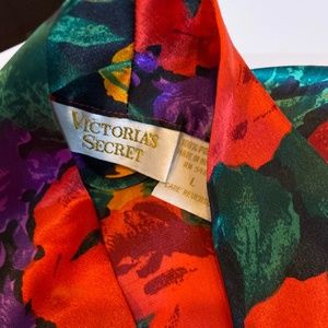 Victoria's Secret silk floral robe